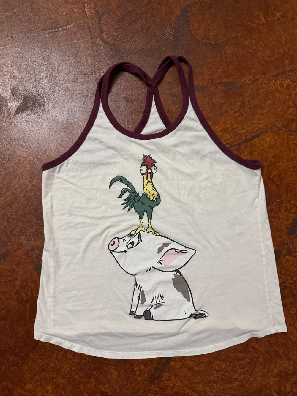 Disney Moana women’s Hei Hei & Pua Tank Top XL